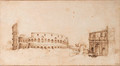 A view of the Colosseum with a triumphal arch - (after) Willem Van, The Younger Nieulandt