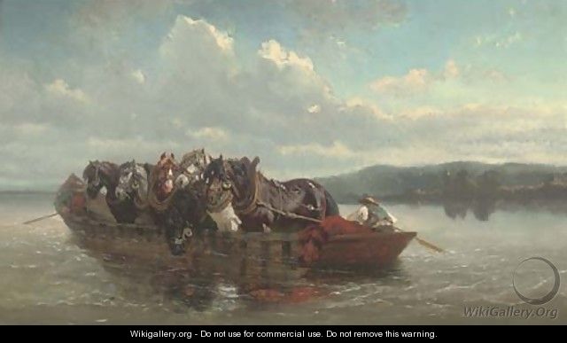 The horse ferry - (after) Willem Carel Nakken