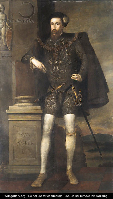 Portrait of Henry Howard, Earl of Surrey, aged 29 - (after) William Scrots