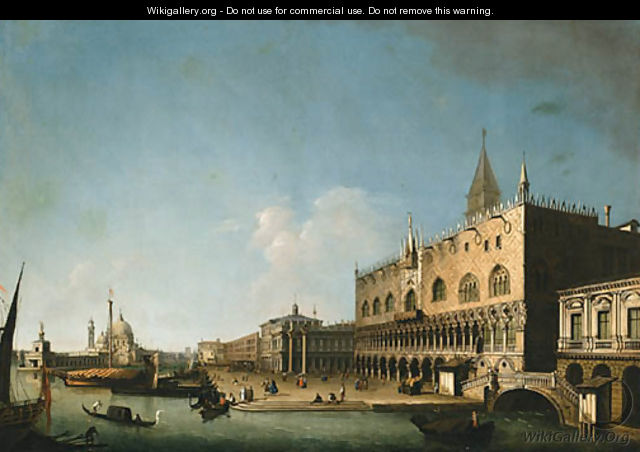 The Molo looking West with the Ducal Palace and the Piazzetta, Venice - (after) William James Muller