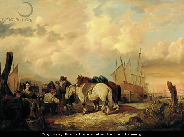 The fish-market - (after) William Joseph Shayer