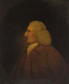 Portrait of a gentleman, half-length, in a brown coat and waistcoat, feigned oval - (after) Hoare, William, of Bath