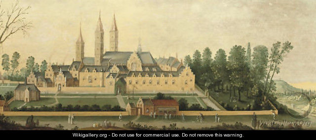 A view of Egmond Abbey 2 - Claes Jacobsz. van der Heck