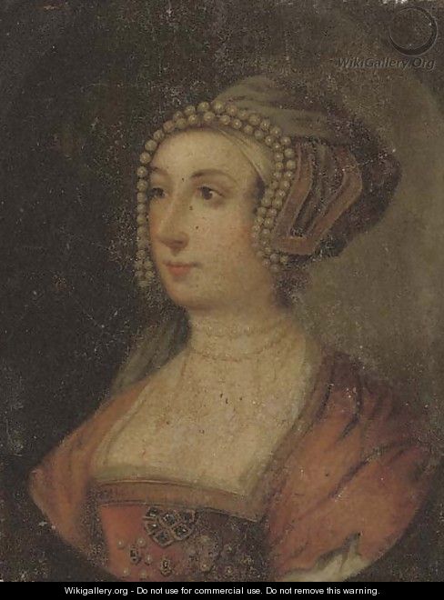 Portrait of a lady from the Tudor court - English School