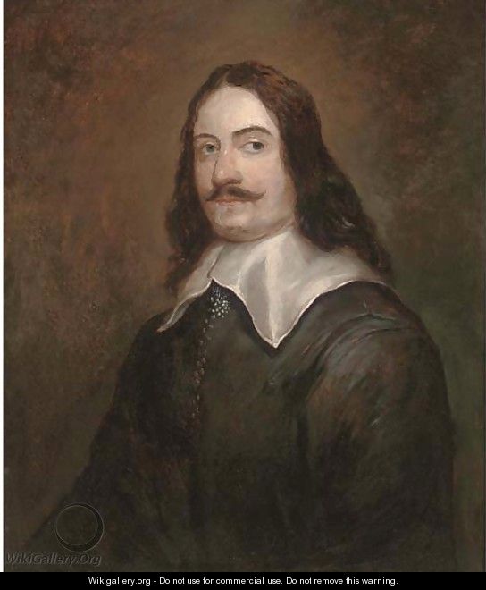 Portrait of a gentleman, traditionally identified as Andrew Marvell (1621-1678) - English School