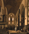 The interior of the Oude Kerk, Amsterdam - Emanuel de Witte