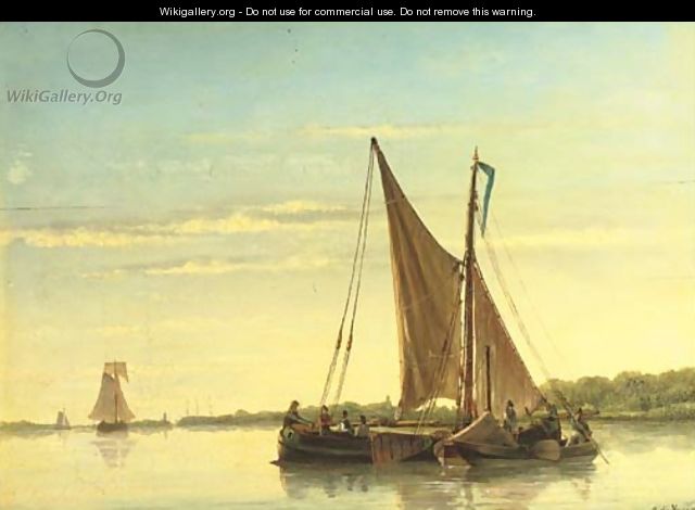 Ships on a calm - Emanuel De Vries