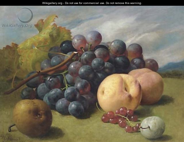 Still Life with Fruit in a Basket; Still Life with Fruit - Eloise Harriet Stannard