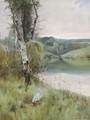 A River Landscape - Emilio Sanchez-Perrier