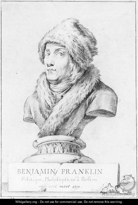 Study for a bust of Benjamin Franklin - Emilio Manfredi