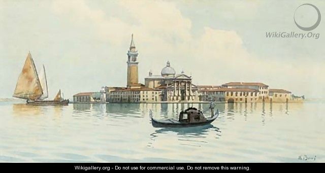 San Giorgio di Maggiore from the Lagoon, Venice - Emilio Boni