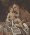 Saint Francis holding the Christ Child - Emilian School