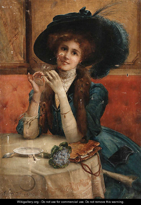 Portrait of a woman - Emile Vernon