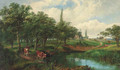 Cattle watering in Epping Forest - Edwin L. Meadows