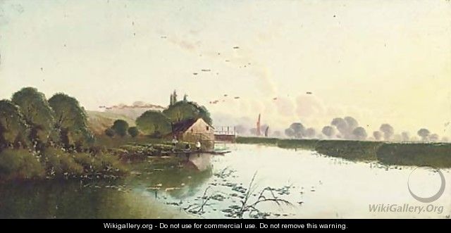 Tranquil waters - Henry John Boddington