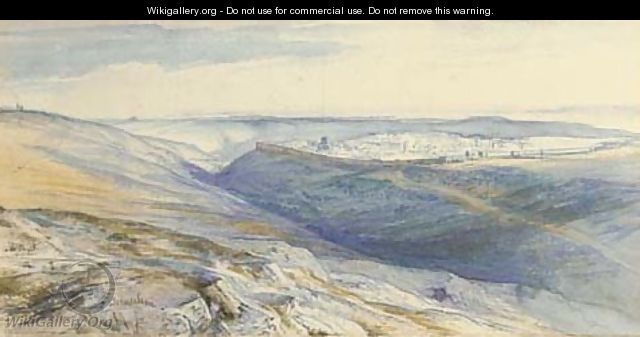 A view of Jerusalem - Edward Lear