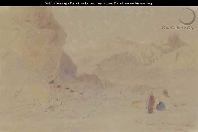 Thebes, Valley of the Tombs of the Kings - Edward Lear
