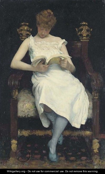 Girl Reading - Edward Emerson Simmons