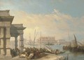View of the Piazetta from the Dogana, Venice - Edward Pritchett