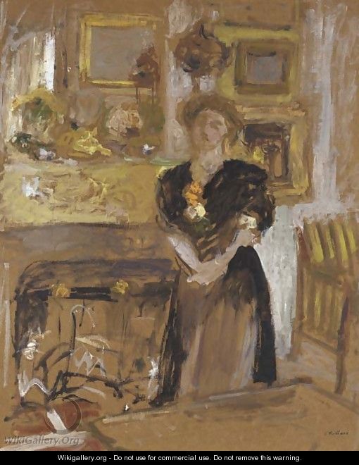 Portrait de Madame Marie des Jardins-Fontaine - Edouard (Jean-Edouard) Vuillard