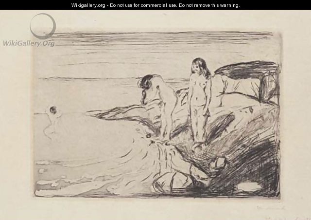 Women bathing (Badende Frauen) - Edvard Munch