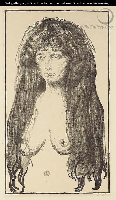 The Sin (Die Sutnde) - Edvard Munch