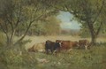 Cows in a Pasture - Edward Mitchell Bannister
