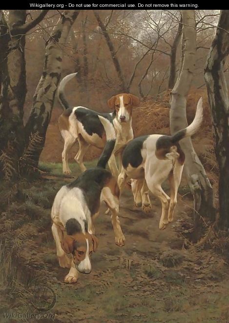 Hounds in Bracken - Edward Algernon Stuart Douglas