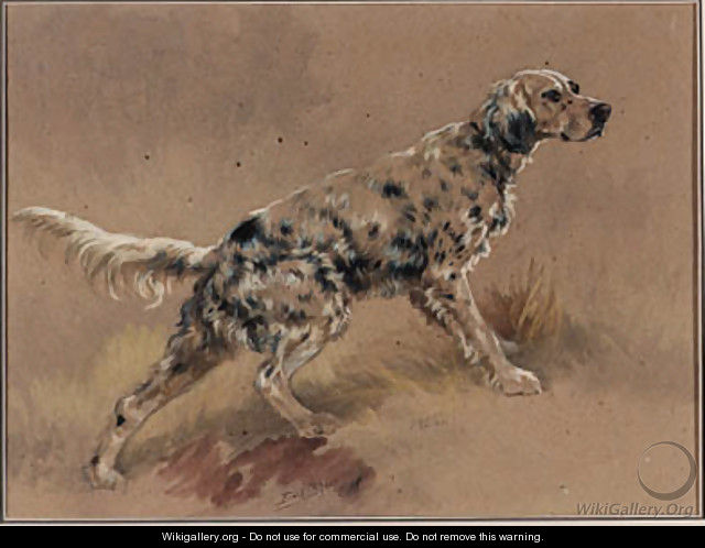 An English Setter in a Landscape 2 - Edmund Henry Osthaus