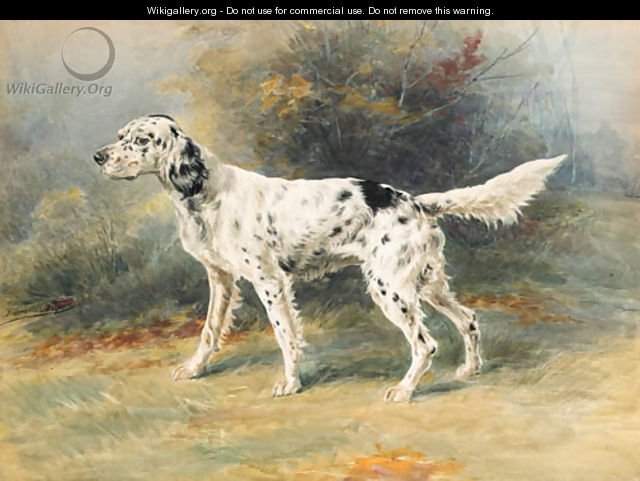 An English Setter in a landscape - Edmund Henry Osthaus