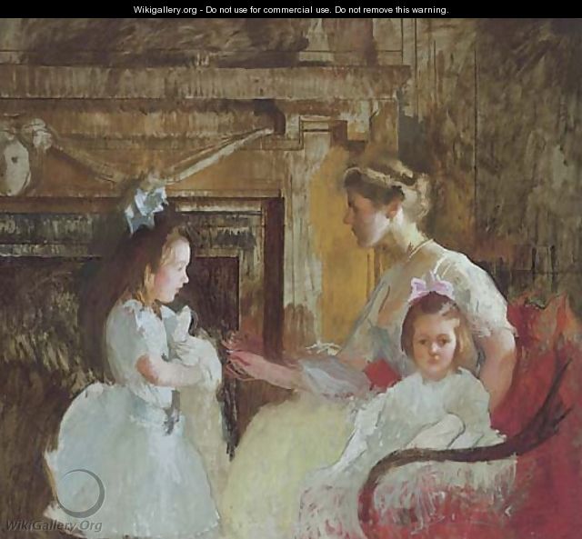 Mrs. George Putnam and Her Daughters - Edmund Charles Tarbell