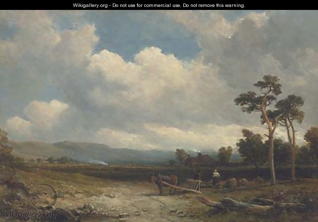 Tilling the land, early Autumn - Edmund Thornton Crawford