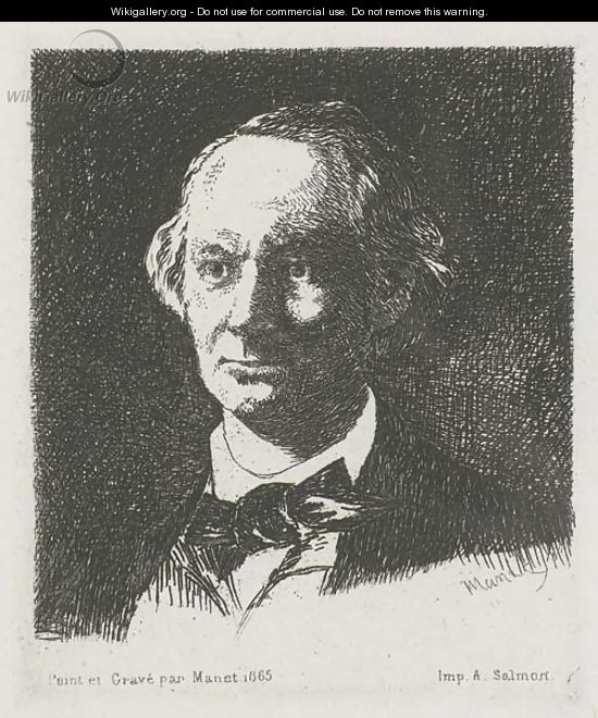 Charles Baudelaire, de face - Edouard Manet