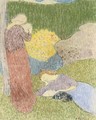 Jeune femme pensive - Edouard (Jean-Edouard) Vuillard