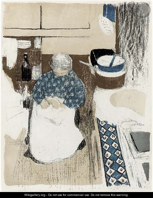 La Cuisiniere, from Paysages et Interieurs 2 - Edouard (Jean-Edouard) Vuillard