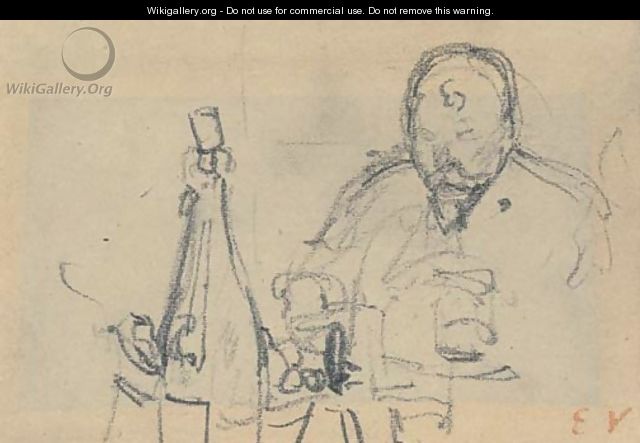 Docteur Vaquez aA  table - Edouard (Jean-Edouard) Vuillard