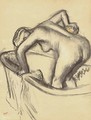 Femme s'epongeant le dos - Edgar Degas