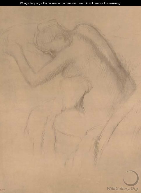 Femme nue assise - Edgar Degas