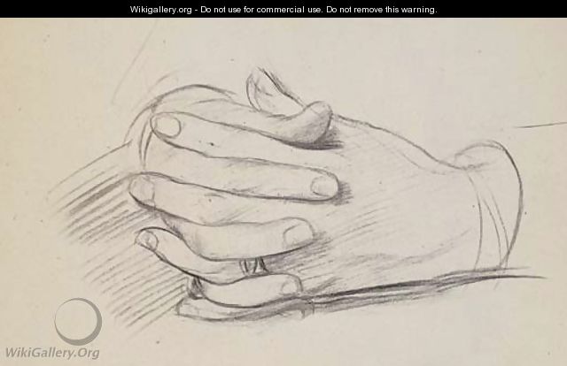 Etude de main (Etude pour Madame Gaujelin) - Edgar Degas