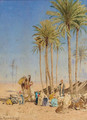A desert encampment - Edmund Berninger