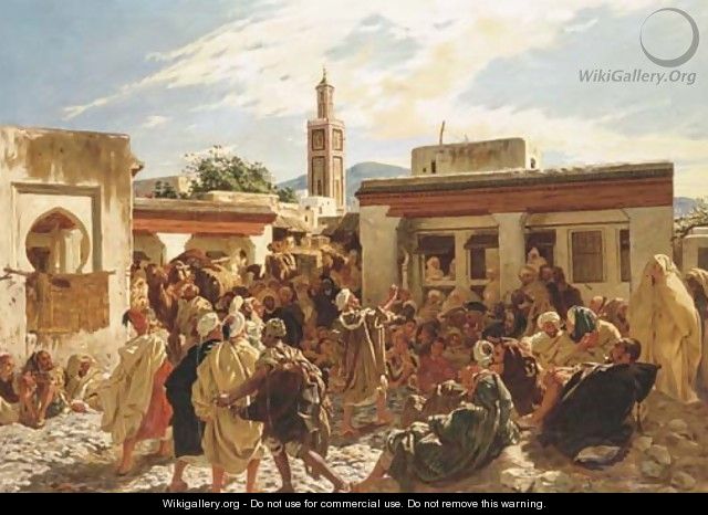 Le conteur Marocain - Alfred Dehodencq