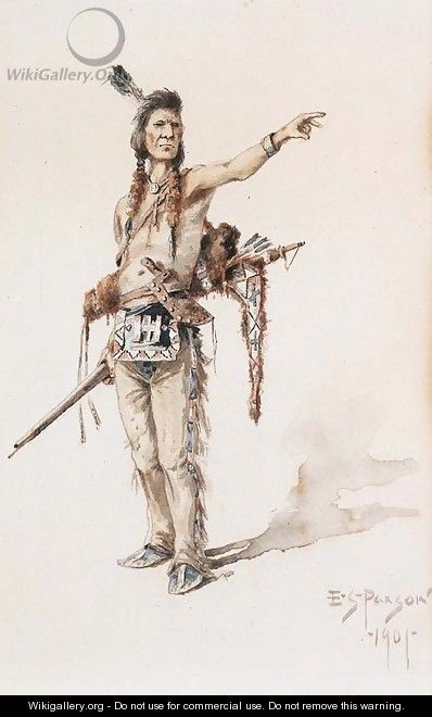 Indian Warrior - Edgar Samuel Paxson