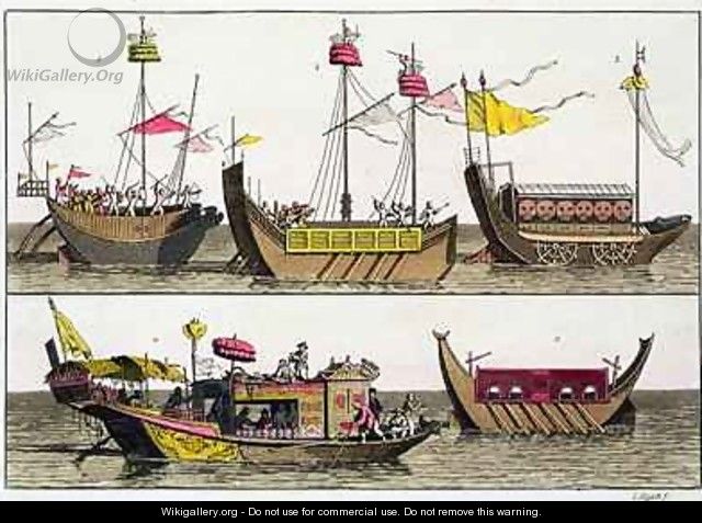 Examples of Chinese ships - Giovanni Bigatti