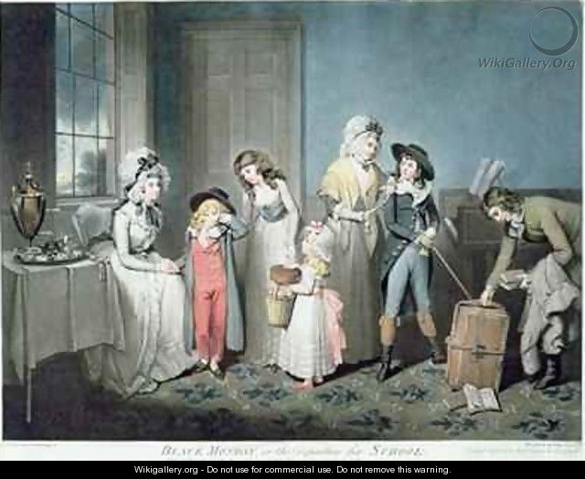 Black Monday, or The Departure for School - (after) William Redmore Bigg