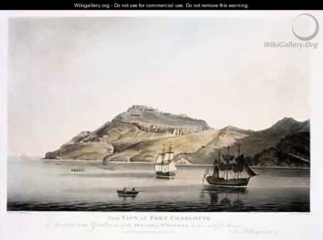View of Fort Charlotte in the Island of St. Vincent - (after) Billinghurst, Joseph
