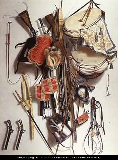 Trompe L`Oeil of Military Equipment - Jacobus Biltius