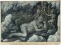 Ulysses And His Companions Blinding The Sleeping Cyclops Polyphemus - Jan van der (Joannes Stradanus) Straet