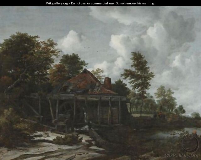 Water Mill At The Edge Of A Wood - Jacob Van Ruisdael