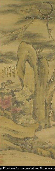 Flowers and rock - Fenghan Gao