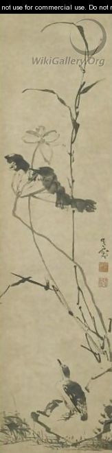 Lotus and bird - Gan Tianchong